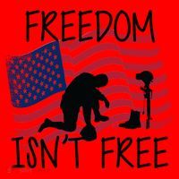 Freedom Isn't Free Santa Hat thumb 1