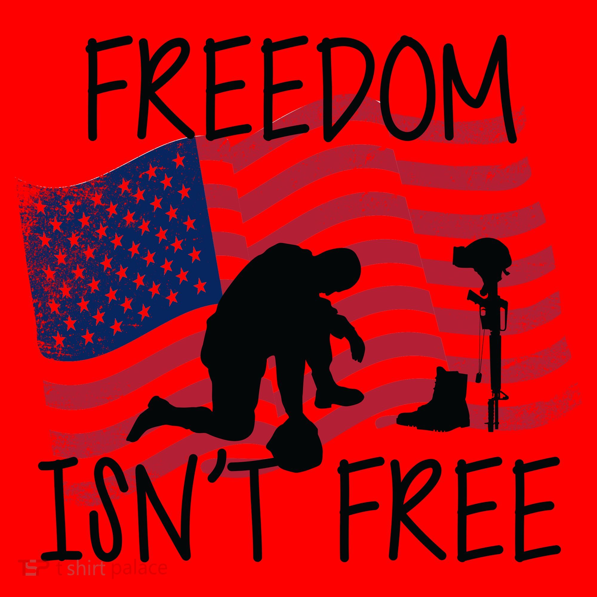 Freedom Isn't Free Santa Hat
