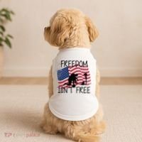 Freedom Isn't Free Doggie Tank thumb 2