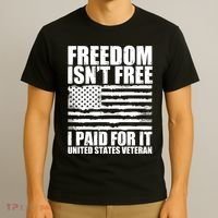 Freedom Isn't Free I Paid For It United States Veteran T-Shirt thumb 3