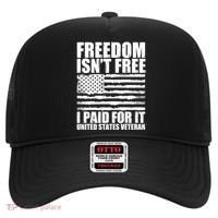 Freedom Isn't Free I Paid For It United States Veteran Hat thumb 0