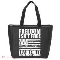 Freedom Isn't Free I Paid For It United States Veteran Tote Bag thumb 0