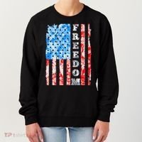 Freedom Nature USA Flag Women's Sweatshirt thumb 0