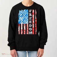 Freedom Nature USA Flag Women's Sweatshirt thumb 0