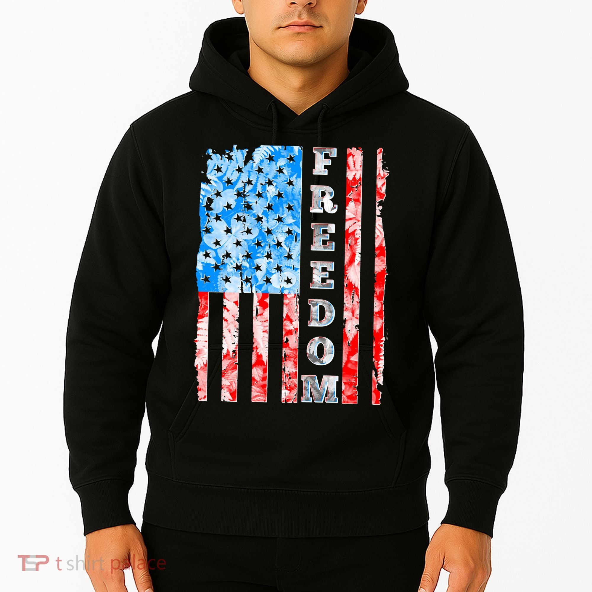Freedom Nature USA Flag Hoodie
