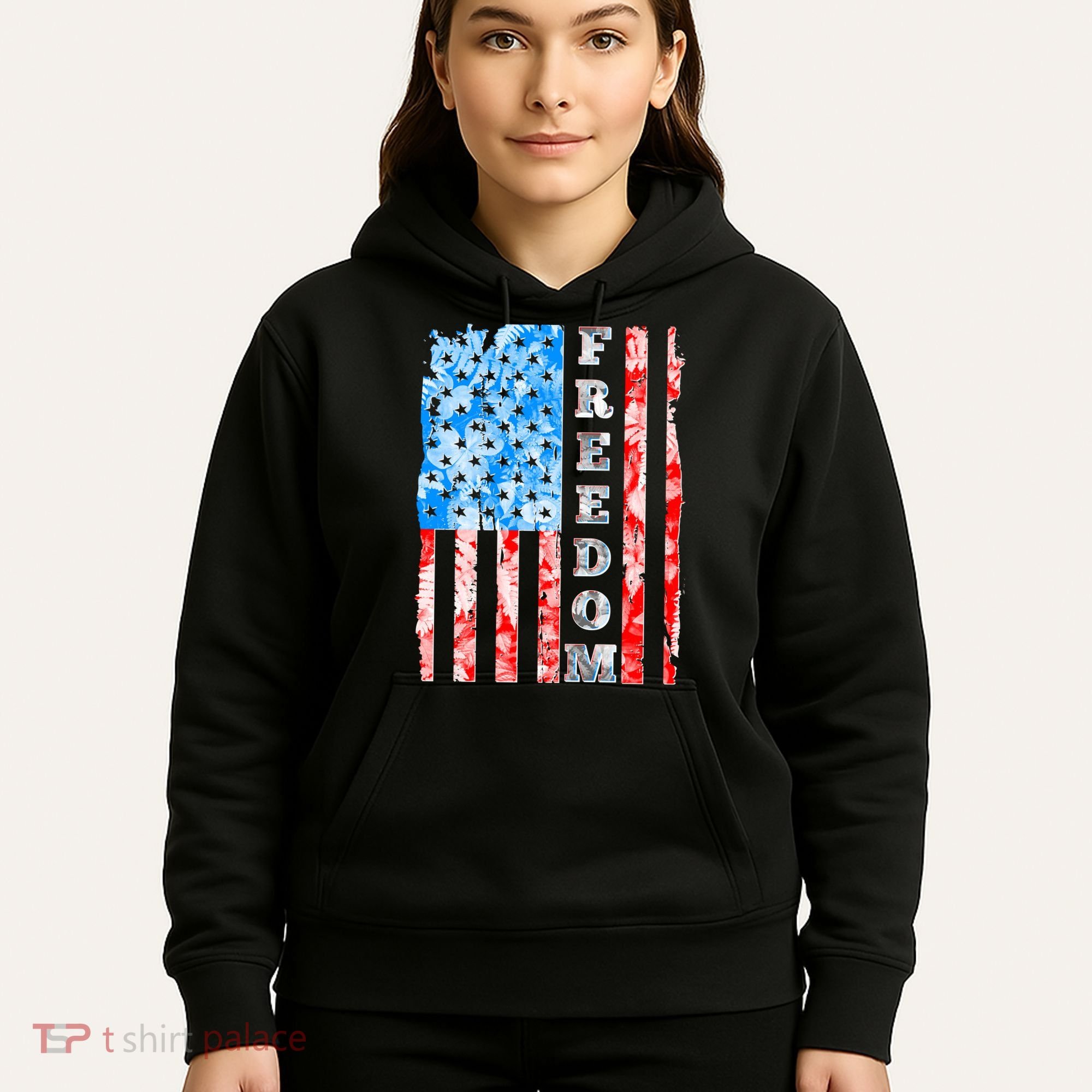 Freedom Nature USA Flag Hoodie