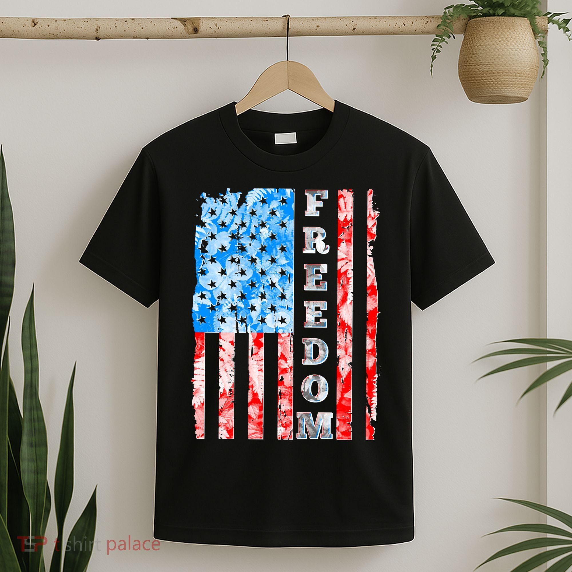 Freedom Nature USA Flag T-Shirt