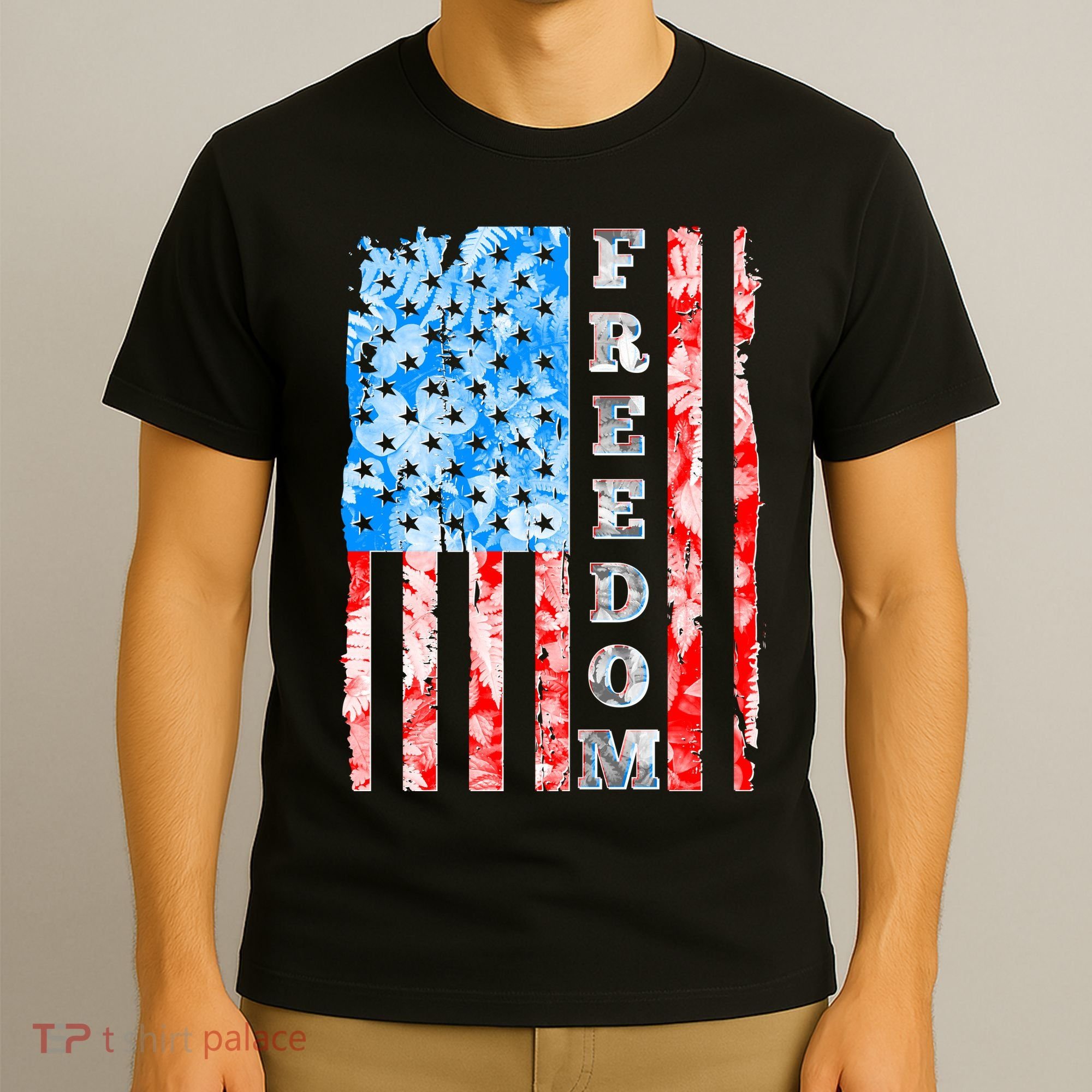 Freedom Nature USA Flag T-Shirt