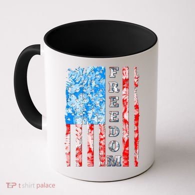 Freedom Nature USA Flag Coffee Mug