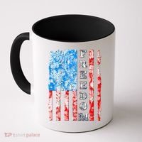 Freedom Nature USA Flag Coffee Mug thumb 0