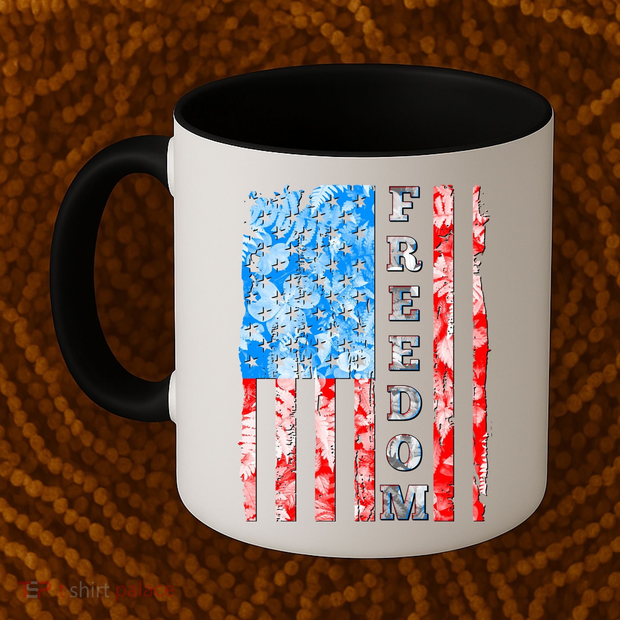 Freedom Nature USA Flag Coffee Mug