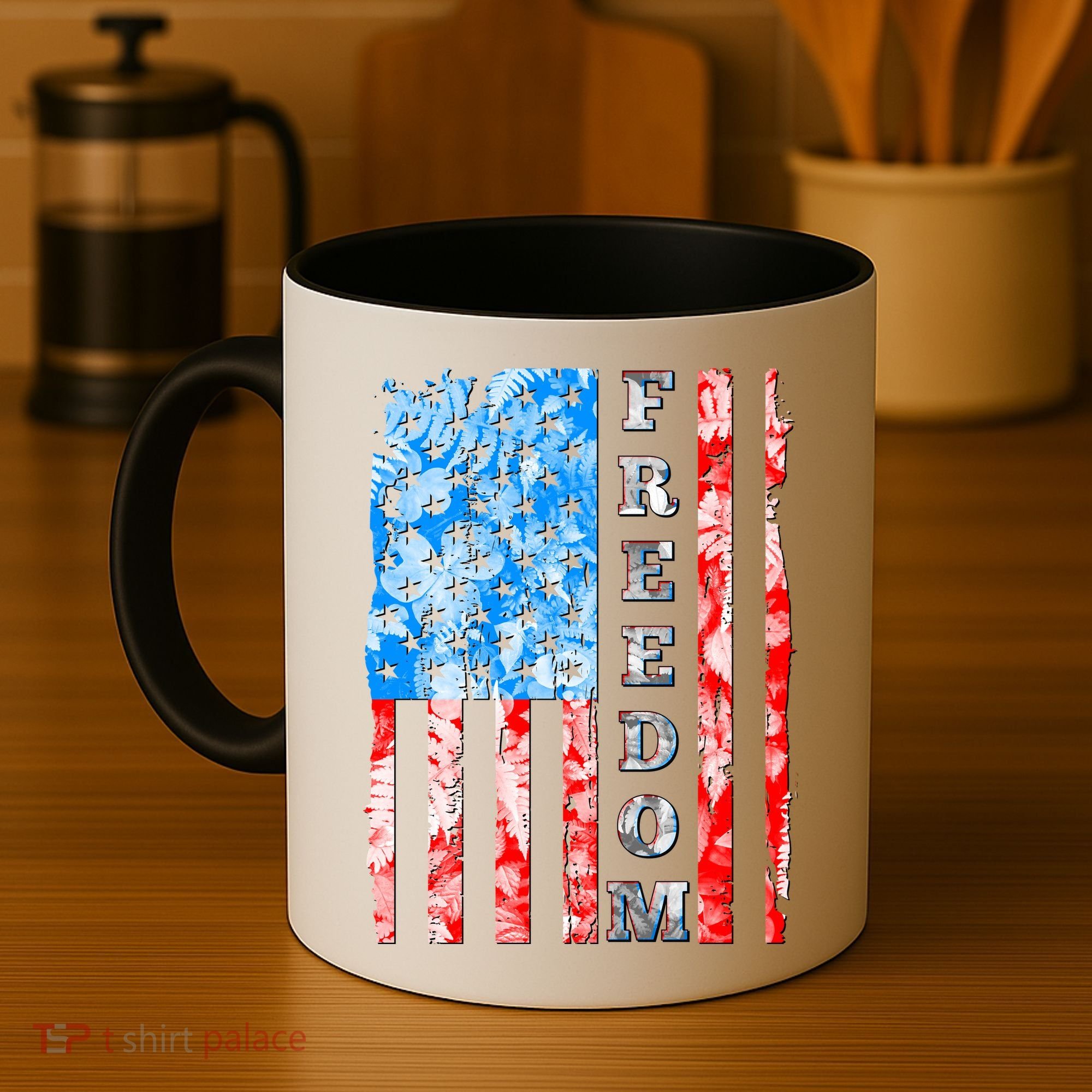 Freedom Nature USA Flag Coffee Mug