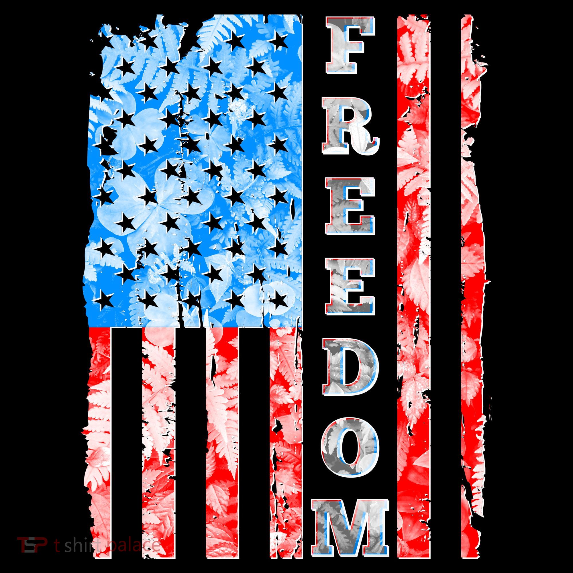 Freedom Nature USA Flag Women's Hoodie