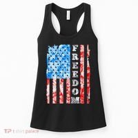 Freedom Nature USA Flag Women's Tank Top thumb 0