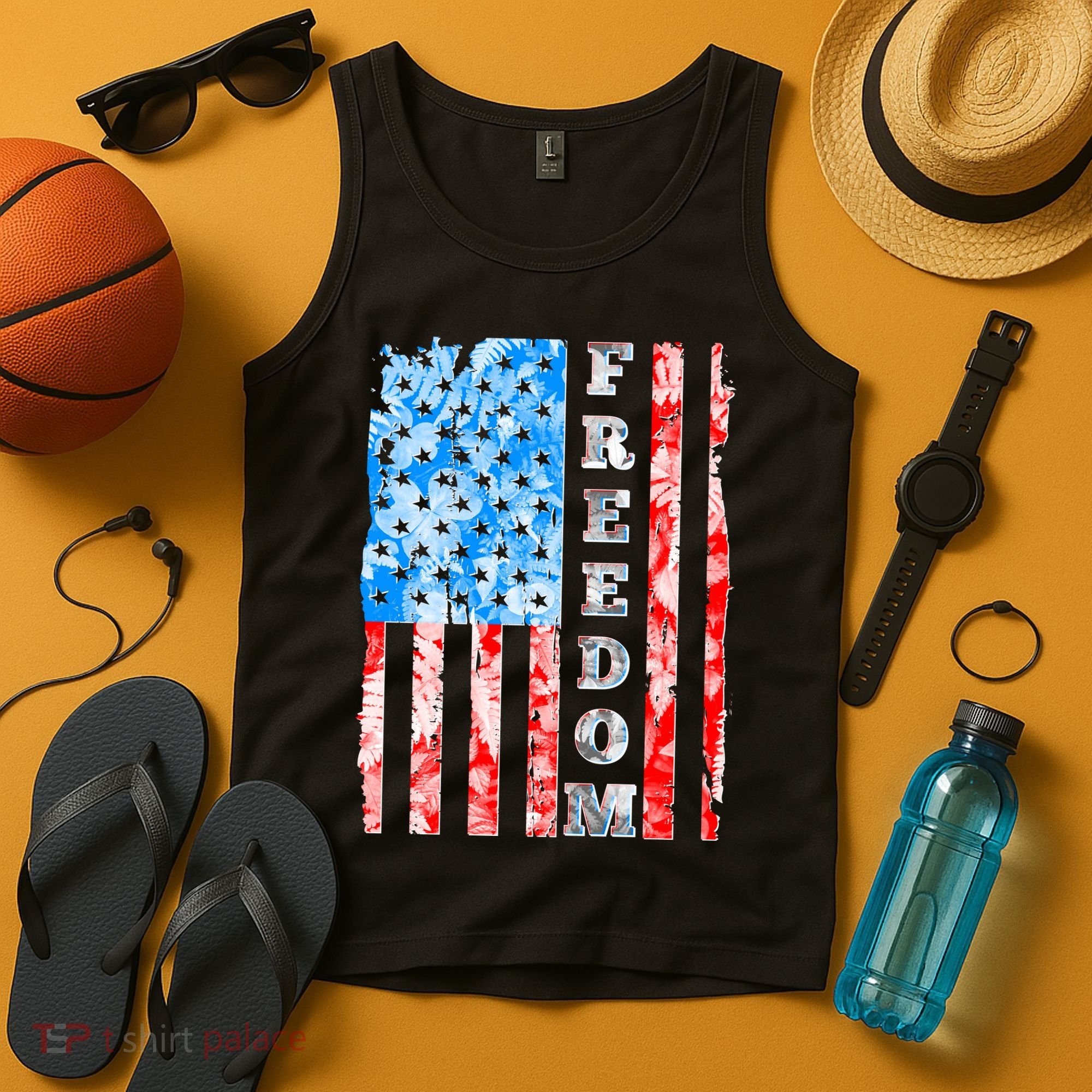 Freedom Nature USA Flag Tank Top