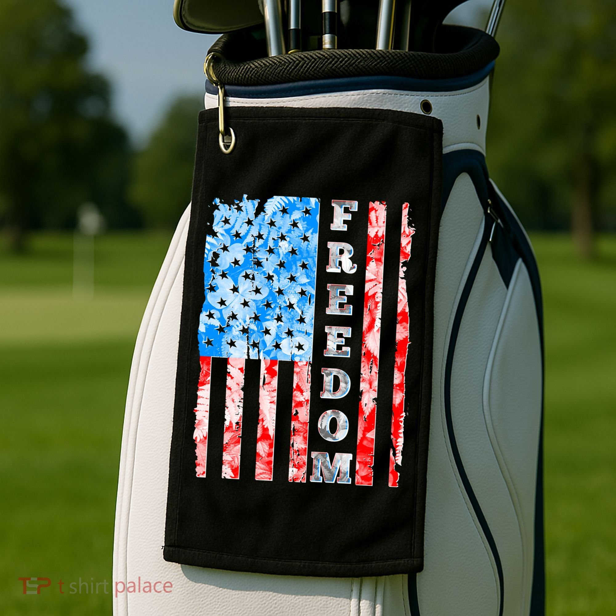 Freedom Nature USA Flag Golf Towel