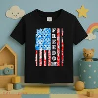 Freedom Nature USA Flag Toddler T-Shirt thumb 3