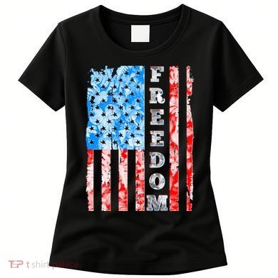 Freedom Nature USA Flag Women's T-Shirt