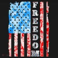 Freedom Nature USA Flag Women's T-Shirt thumb 6