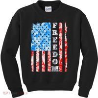 Freedom Nature USA Flag Kids Sweatshirt thumb 0