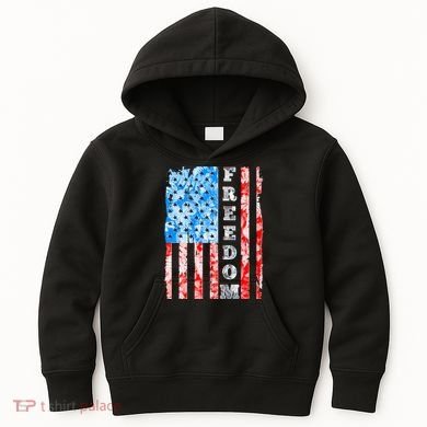 Freedom Nature USA Flag Kids Hoodie