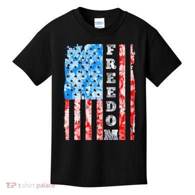 Freedom Nature USA Flag Kids T-Shirt
