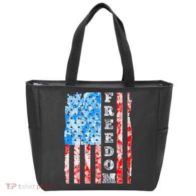 Freedom Nature USA Flag Tote Bag