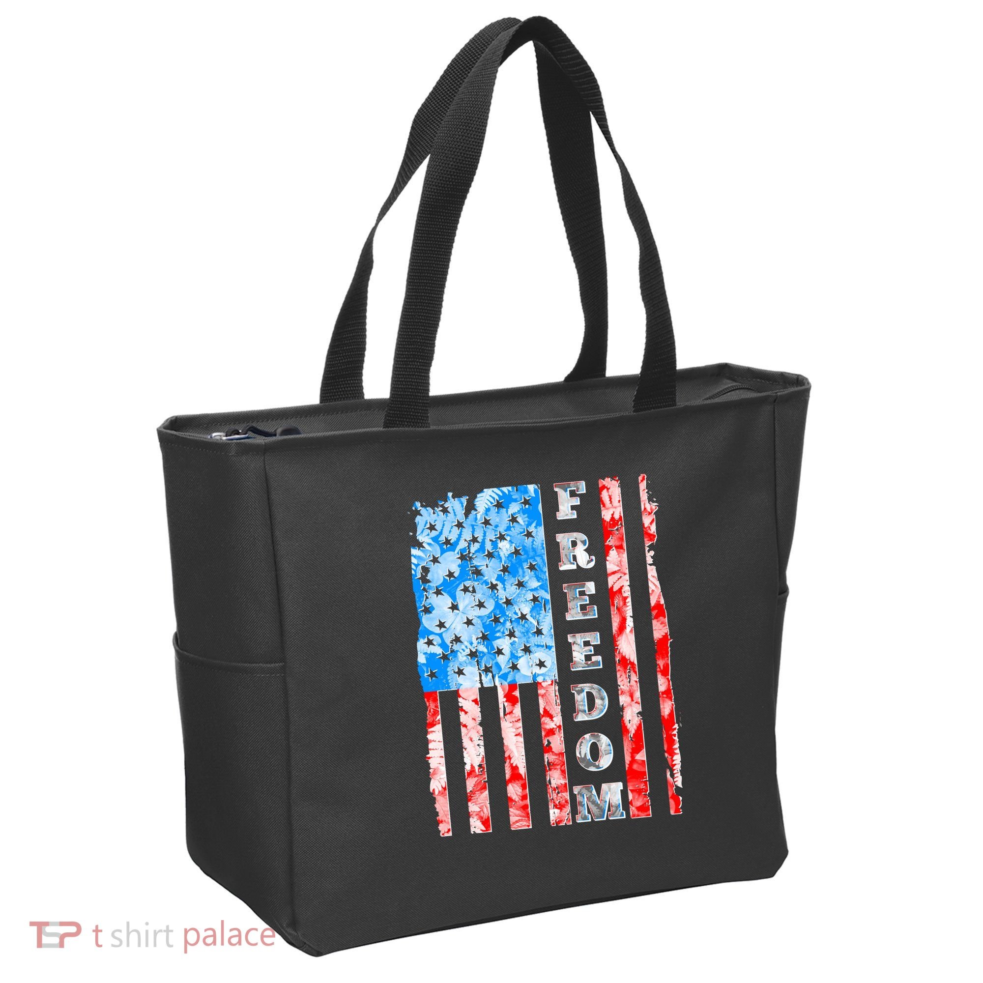 Freedom Nature USA Flag Tote Bag
