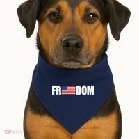 Freedom Simple Logo USA-Made Doggie Bandana thumb 1