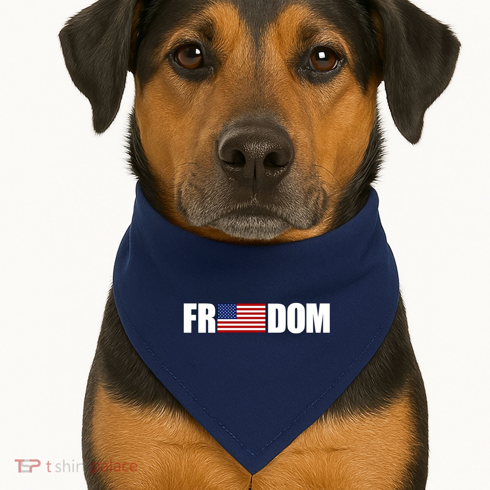 Freedom Simple Logo USA-Made Doggie Bandana