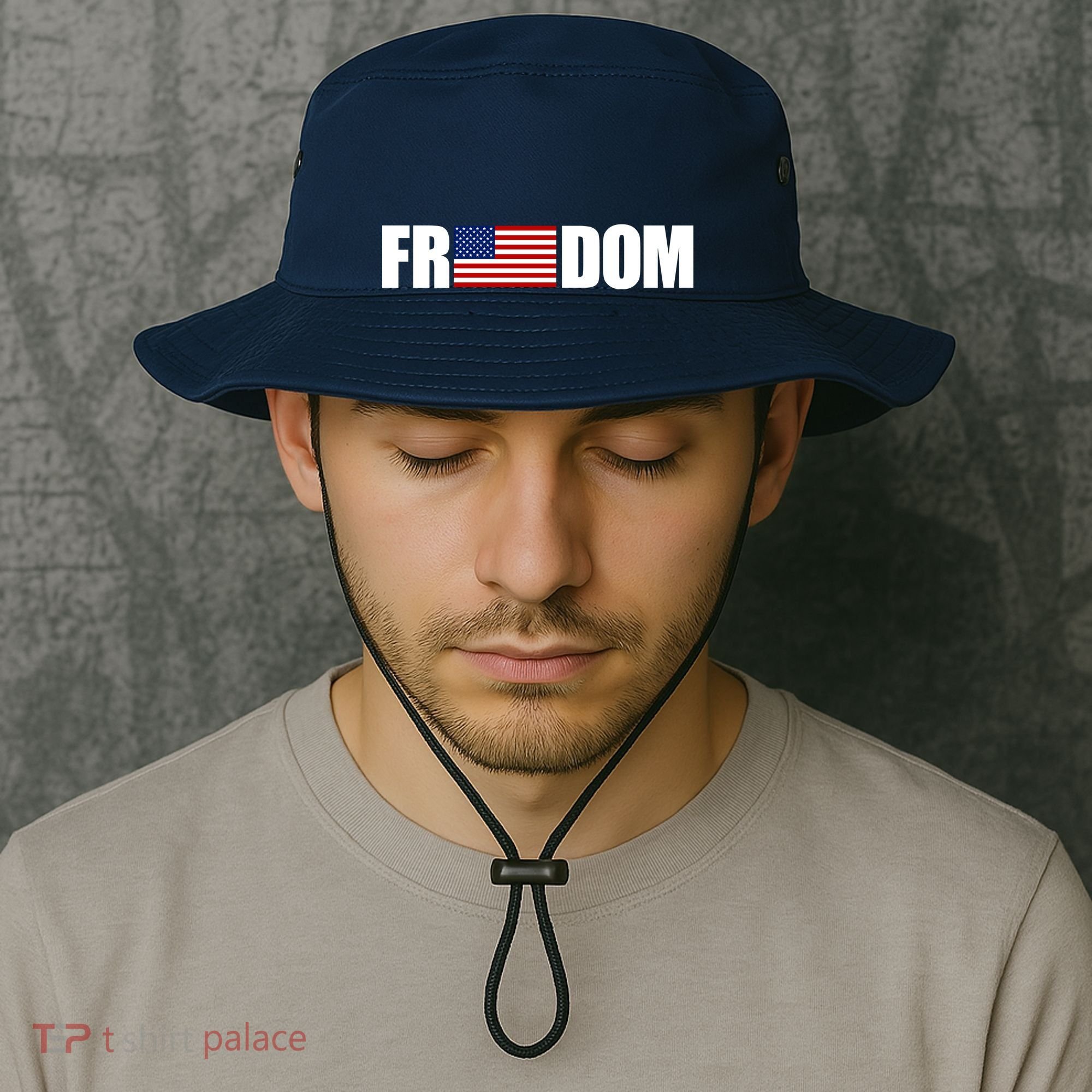 Freedom Simple Logo Bucket Hat
