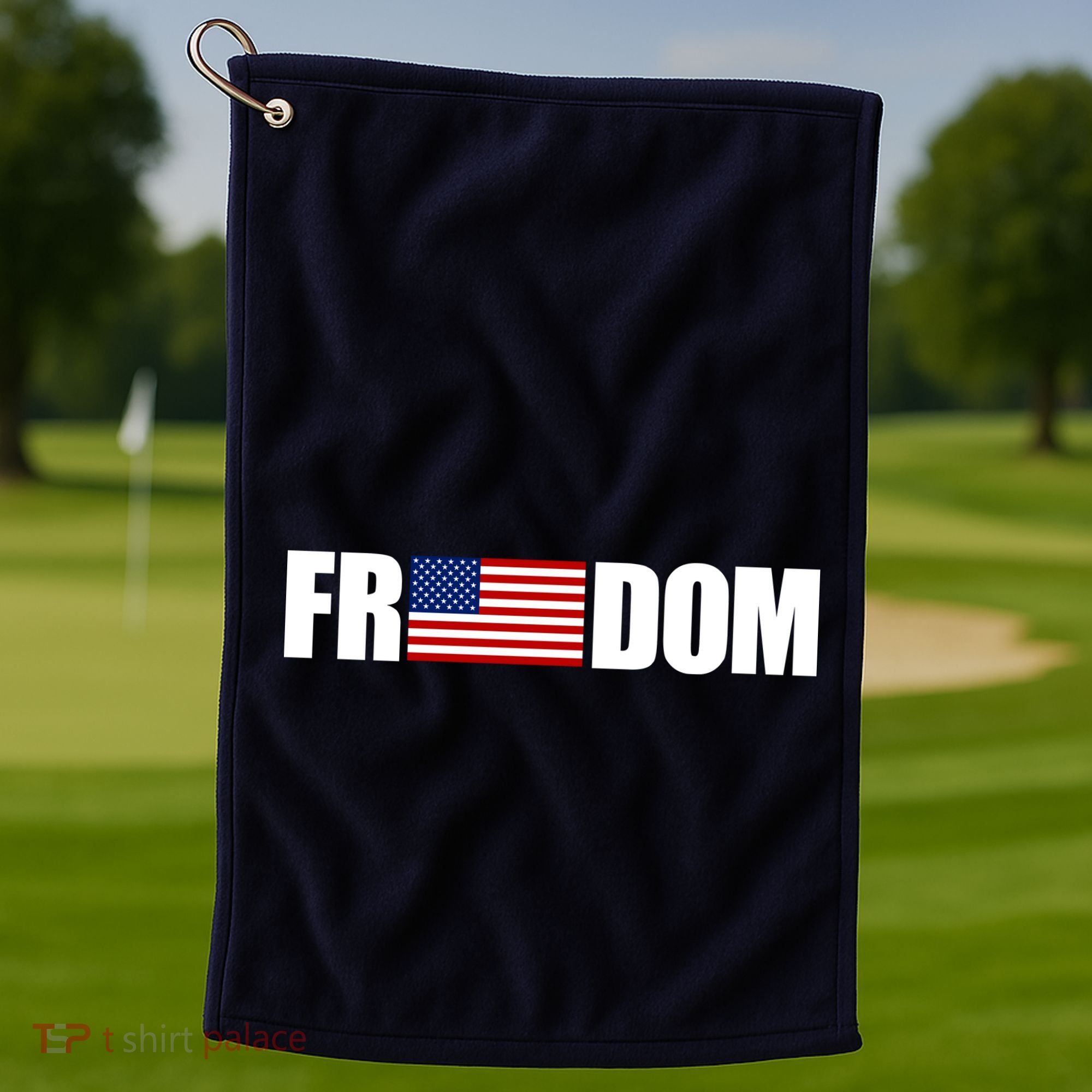 Freedom Simple Logo Golf Towel