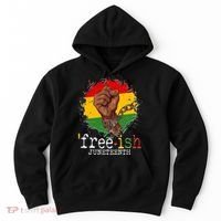 Freeish Juneteenth June 19 Fist Breaking Chains Hoodie thumb 0