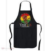 Freeish Juneteenth June 19 Fist Breaking Chains Apron thumb 0