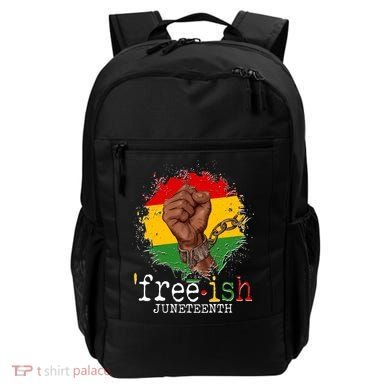 Freeish Juneteenth June 19 Fist Breaking Chains Backpack