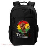 Freeish Juneteenth June 19 Fist Breaking Chains Backpack thumb 0