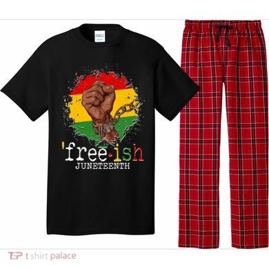 Freeish Juneteenth June 19 Fist Breaking Chains Pajama Set