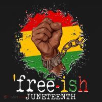 Freeish Juneteenth June 19 Fist Breaking Chains Baby Bodysuit thumb 2