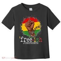 Freeish Juneteenth June 19 Fist Breaking Chains Toddler T-Shirt thumb 0