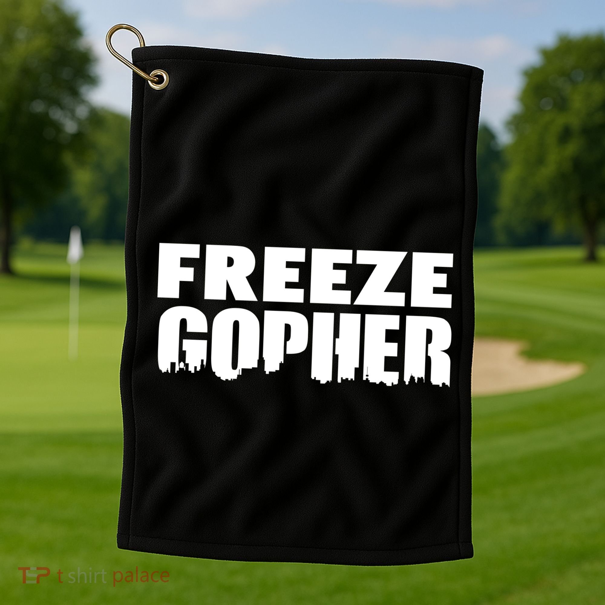 Freeze Gopher Logo Golf Towel