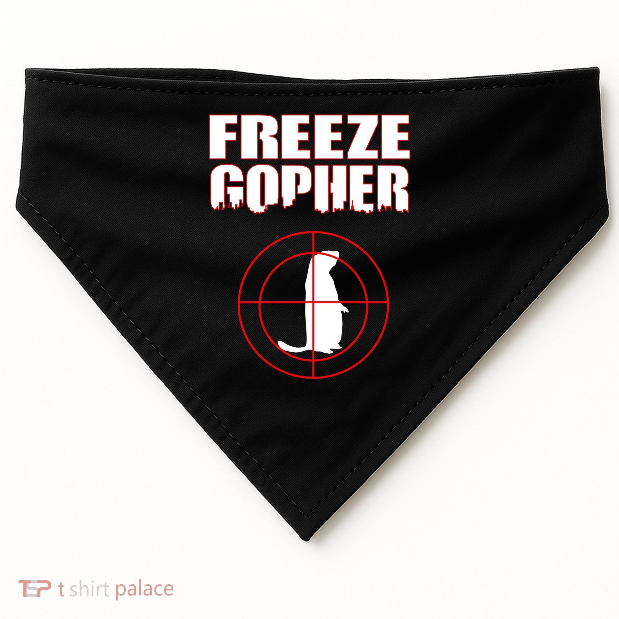 Freeze Gopher Target USA-Made Doggie Bandana