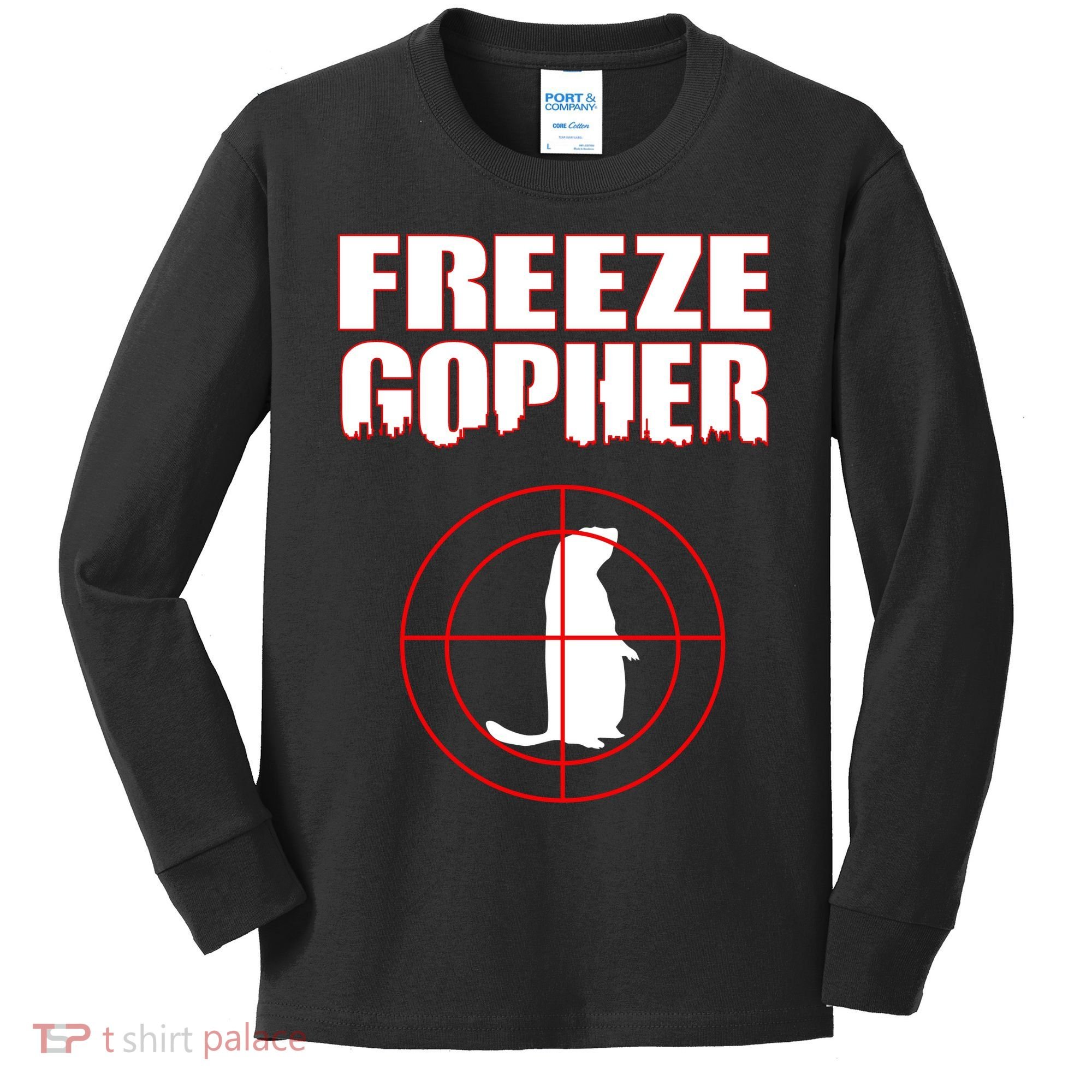 Freeze Gopher Target Kids Long Sleeve Shirt