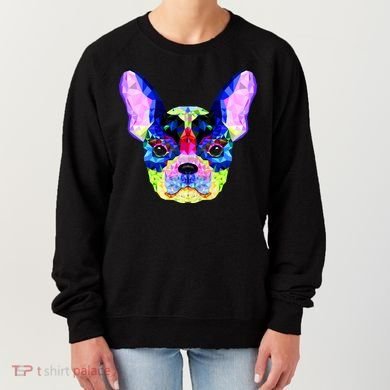 French Bulldog Geometric Women's Sweatshirt