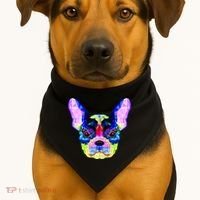 French Bulldog Geometric USA-Made Doggie Bandana thumb 1