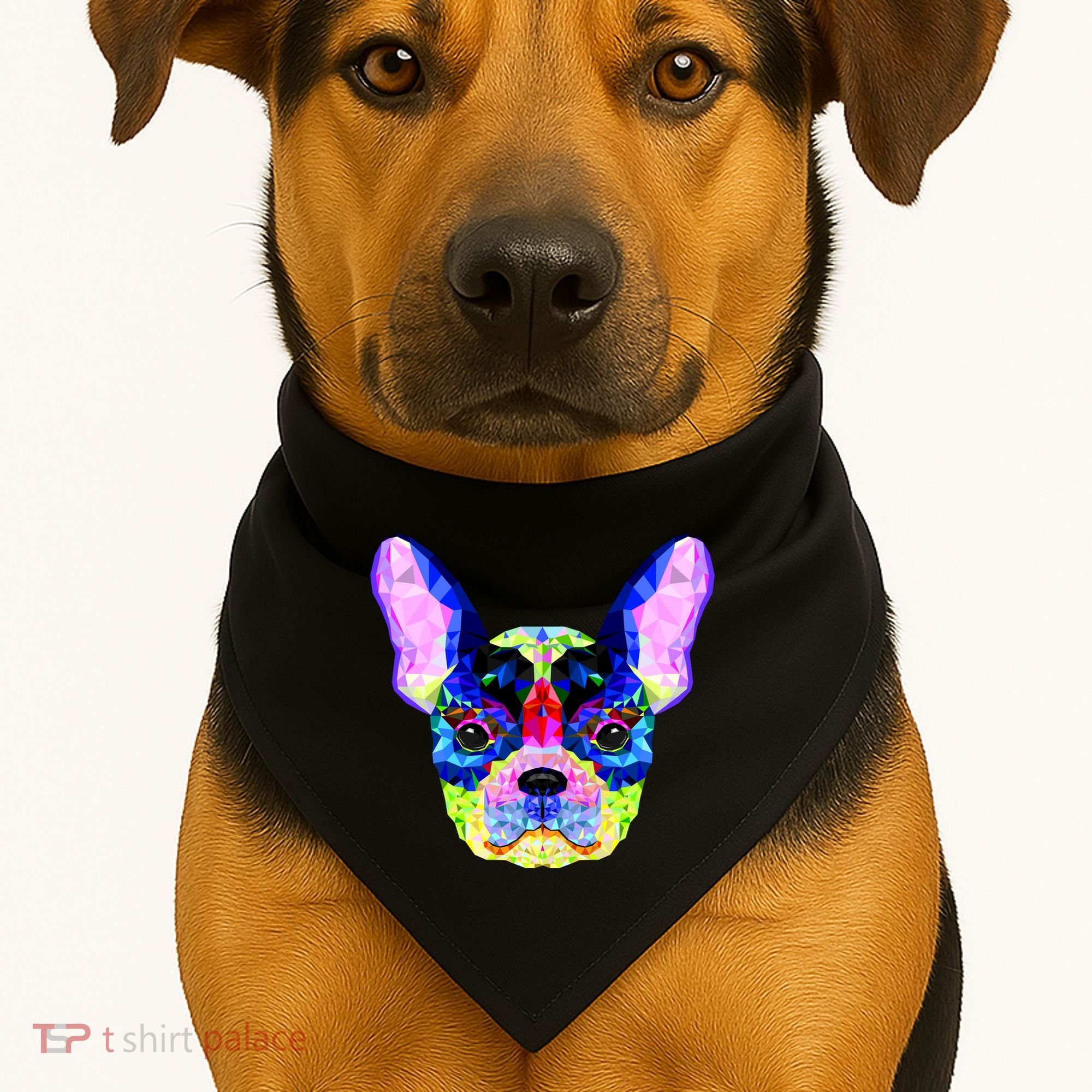 French Bulldog Geometric USA-Made Doggie Bandana