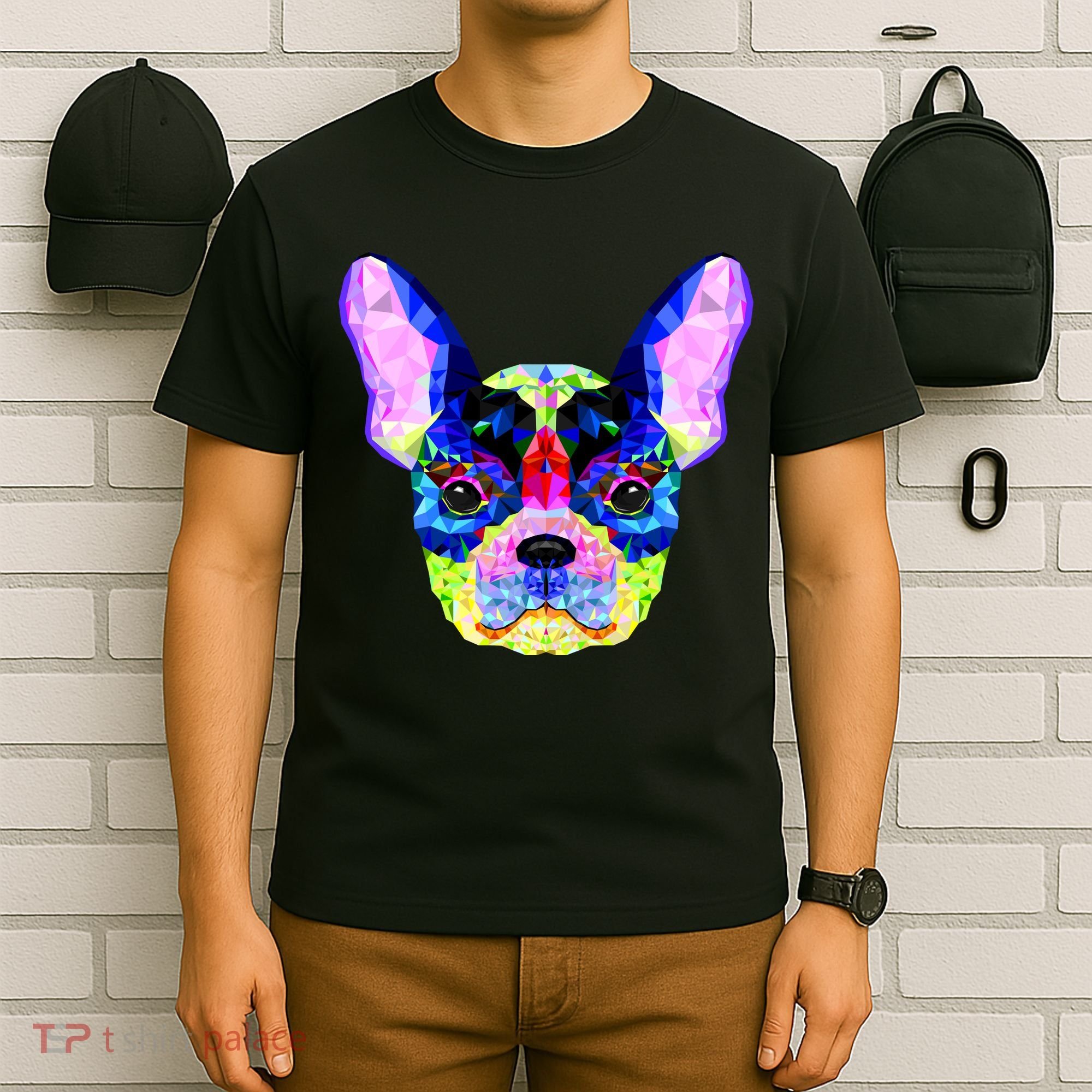 French Bulldog Geometric T-Shirt