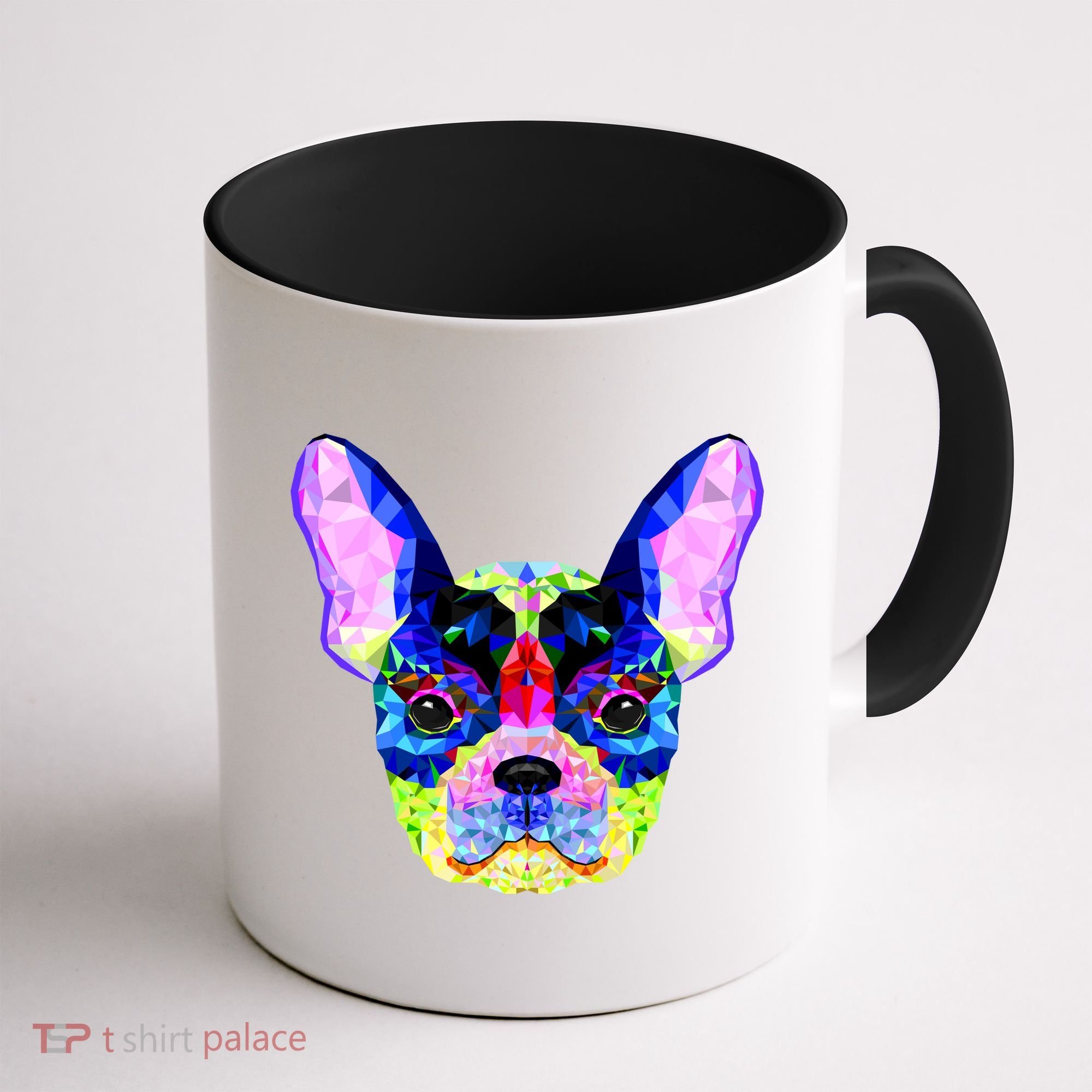 French Bulldog Geometric Coffee Mug