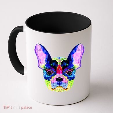 French Bulldog Geometric Coffee Mug