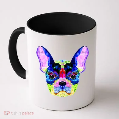 French Bulldog Geometric Coffee Mug