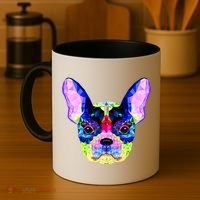 French Bulldog Geometric Coffee Mug thumb 4